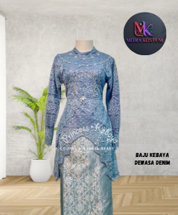 Setelan Kebaya Dewasa (Denim)
