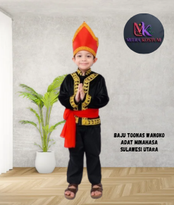 Baju Tonas Wangko Adat Minahasa Sulawesi Utara
