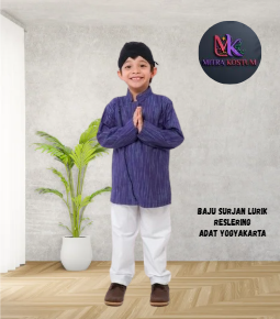 Baju Surjan Lurik Adat Yogyakarta
