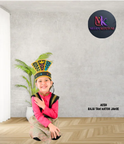 Baju Tari Aceh Saman (Kuning)